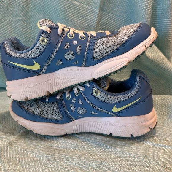 Nike Lunar coast lime ice blue kids youth size 4.5 sneakers tennis shoes running - Picture 4 of 14